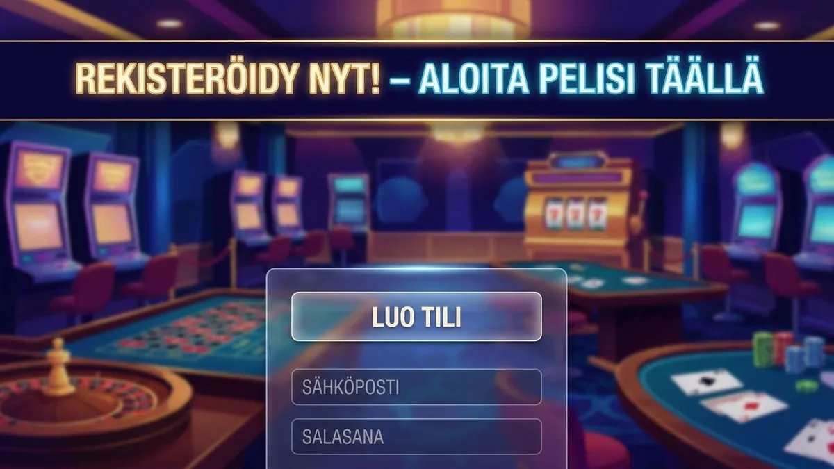 Rekisteröidy bonuksen kanssa